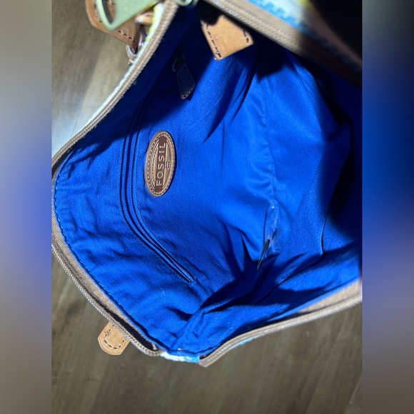 Fossil Explorer Striped Multicolored Crossbody Bag - Picture 9 of 12